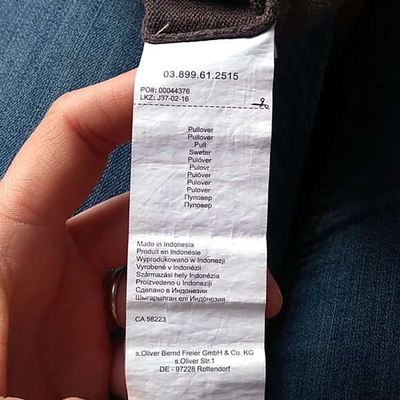 Mens V Neck pullover cotton sweater size M - Picture 5 of 6